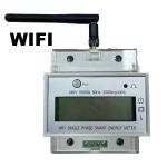 100A NB Wifi Smart Switch Energy Single Phase Din Rail Power Meter 220V