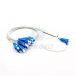 1x8 1 1*32 1*64 FTTH PLC Steel Tube Splitter SC UPC 0.9mm Fiber Optic PLC