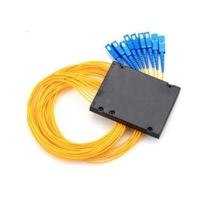 Wholesale 1X8 SC UPC Singlemode Fiber Optic ABS BOX PLC Splitter for Fiber Patch Cord Manufacture from china suppliers