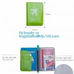shinny promotion PVC Passport cover or Passport Case, PU and PVC grid card