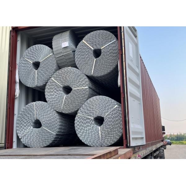 2Rolls Package 2mm Thickness Galvanized Pipe coating welded Mesh for Subsea Gas & Oil Pipeline
