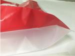 HPPE Rigid Handle Custom Plastic Shopping Bags Red Color New Year Printed