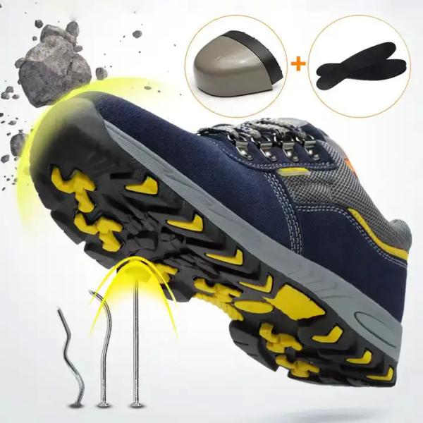 Best-Selling Anti-Odor Leather Anti-Crushing Anti-Puncture Men'S Labor Safety