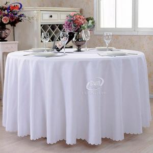 Wholesale 60 Inch Polyester Round Table Cloth Cover For Dining Table from china suppliers
