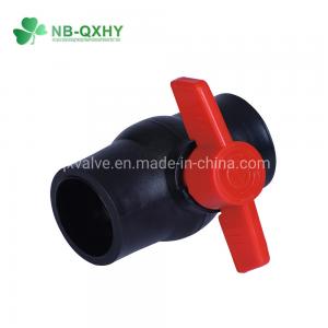 China Plastic HDPE Pipe Fitting PE Buttfusion Socket Joint Ball Valve for Equal Water Supply on sale