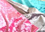 Customize Crushed ice Polyester Spandex Velvet Fabric Knitting For Dress