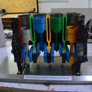 Wholesale Technical Schools Diesel Engine Trainer Steel Engine Cutaway Model from china suppliers
