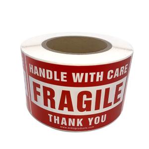 Wholesale Shipping Package Fragile Warning Label Labels Self Adhesive Waterproof from china suppliers
