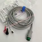 EA6231B PN 040-000965-00 Mindray 12Pin 3-Lead ECG Cable AHA Snap