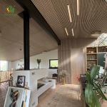 Sunhouse Natural Veneer Oak Polyester Easy Installation Interior Decoration
