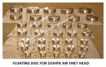 STAINLESS STEEL 316 FLOATING PLATE FOR FUEL TANK AIR PIPE HEAD NO.533HFO-200