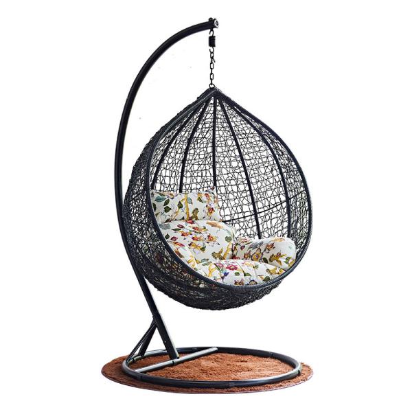 Indoor and outdoor Rattan lazy hanging basket wicker chair balcony leisure cradle chair
