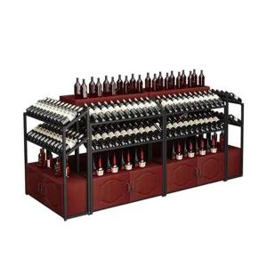 Wholesale Cold Rolled Steel Wine Corner Shelf Shelf Wine Supermarket Wine Shelves For Store from china suppliers