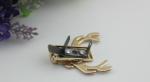 Production classic old style elk head light gold metal handbag locks