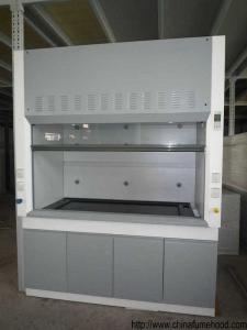 Wholesale Grey / White Steel Fume Hood 0.8-1.0M Door Open Height Adjustable Air Volume from china suppliers