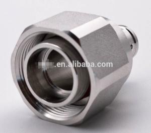 Wholesale RF connector Mini-DIN 4.3-10 male soldering type connector for 1/4&quot; superflex cable all brass 50ohm from china suppliers