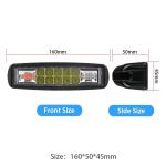 1300LM IP67 LED Emergency Light Bar Rotary Red And Blue