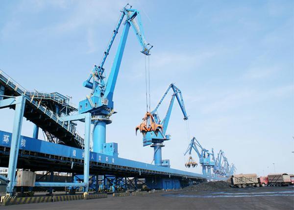 Four Link Type Seaport Port Gantry Crane , Container Handling Heavy Motorized