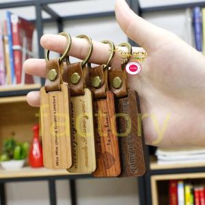 Wholesale Animal Wooden Key Chain House Shaped Circle Metal Offset Printing Keytag from china suppliers