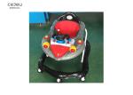 Purple Rocket Deisgn Baby Foldable Walker With Steering Wheels For 13 Months