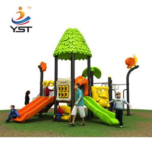 China Outdoor Themed Multiple Kids Playground Slide With Tree House on sale