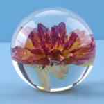 Real dandelion in Clear resin ball flower resin ball ornament