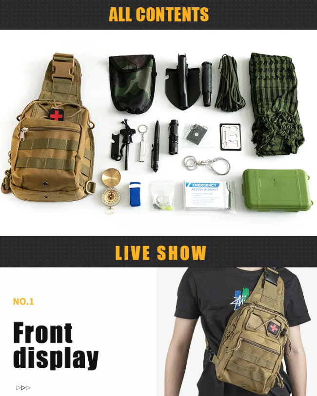 Emergency 600D Backpack First Aid Kit Tactical Kit For Outdoor Survival Camping