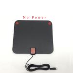 High Reliable 50 Mile Range Amplified Indoor Black ABS IEC HDTV Antenna