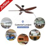 living room Fancy 52 Inch LED Ceiling Fan ABS Blade Body LED Lamp Air Cooler