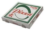 Custom logo print 4cm E flute Pantoon color pizza box for packing, take away