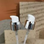 18mm Cosmetic Treatment Cream Pump UV Silver Closure Penguin Head For Serum