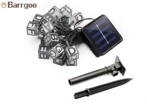 Wholesale Outdoor Solar LED Christmas Lights Letter String 4 - 8h Charging Time High Energy Conversion from china suppliers