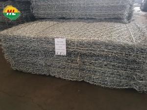China Gabion Woven Wire Mesh 2*1*1m 8x10 Cm Mesh For Protect River Banks on sale