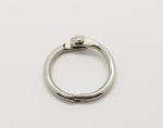 Silver Nickel Finish 25mm(1") Metal Loose Leaf Ring Book Binding Ring Hinged