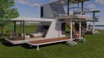 Luxury Mobile Small Outdoor Cabin Office With Smart System Detachable Container