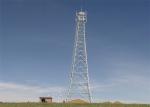Hot-Dip Galvanizing Mobile Angle-steel Telecom Tower For Communication With