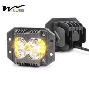 Wholesale 3500LM Cube Side Shooter Led Pods Vehicle LED Work Lights 12V 6500K from china suppliers