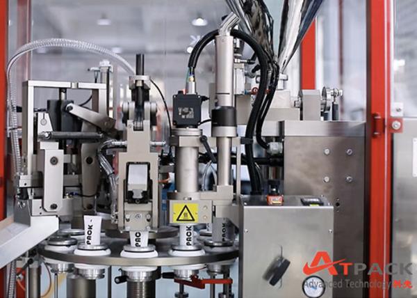 Stable Cosmetic Tube Filler 3600 Tubes / Hour Hot Gun Heating System Eco