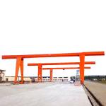 outdoor 20 ton container single beam mobile steel gantry crane with hoist
