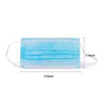 Light Weight Disposable Mouth Mask , Elastic Earloop Surgical Mask Blue And