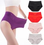 XL-4XL Womens Underwears High Waist Cotton Female Fat Briefs Plus Size Lace