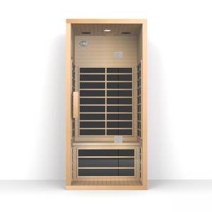 China 1350W Red Cedar Sauna Room Indoor Far Infrared Sauna For Single Person on sale