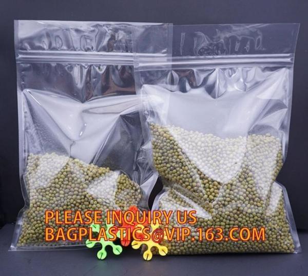 Freshness Protection Package Self Sealing clear Zip Lock Plastic Bags packaging