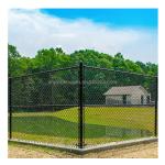 Low Carbon Steel Wire Galvanized Cyclone Chain Link Fence for Residential
