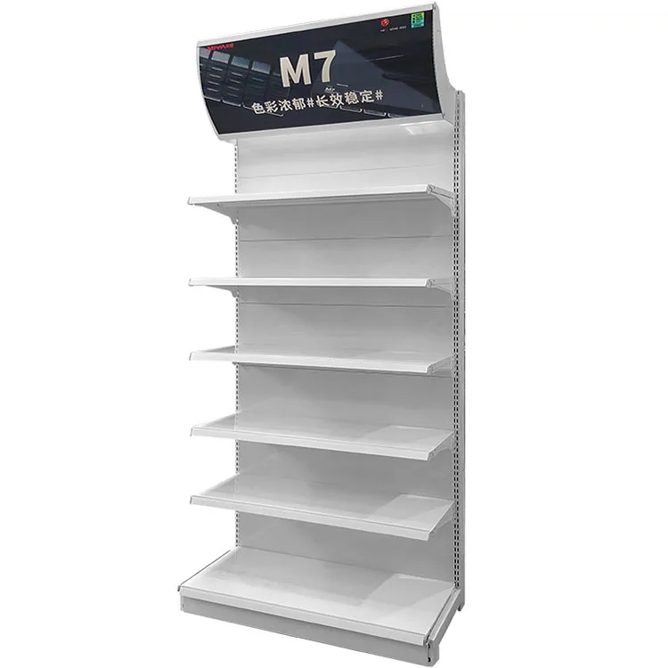 Supermarket Shelf Best Quality Fashion shelves for retail store gondola wall-to-wall shelves light duty metallic