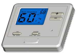 Wholesale Single Stage 1 Heat 1 Cool Digital Boiler Thermostat Non - Programmable from china suppliers