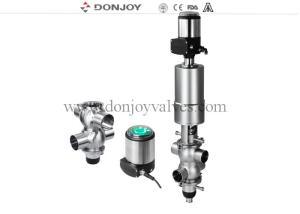 Wholesale DN100 Donjoy double seat mix proof valve with T-22-90 from china suppliers