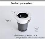Ceiling Dimming Mini LED Spotlights 5W Power Consumption 5000K
