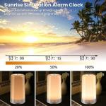 Sounds Adjustable 256RGB Color Silentnight Sunrise Sunset Alarm Clock Touch