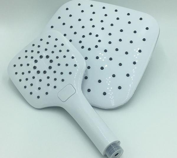 Top quality best price shower set button handheld overhead chromed multi